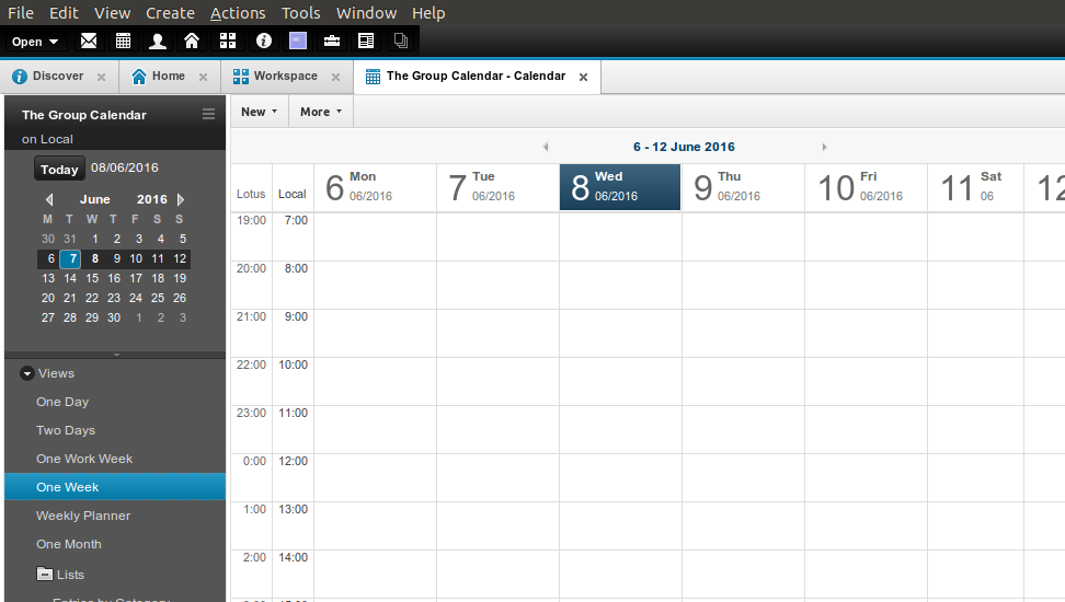 Shared or Group Calendars in IBM Notes