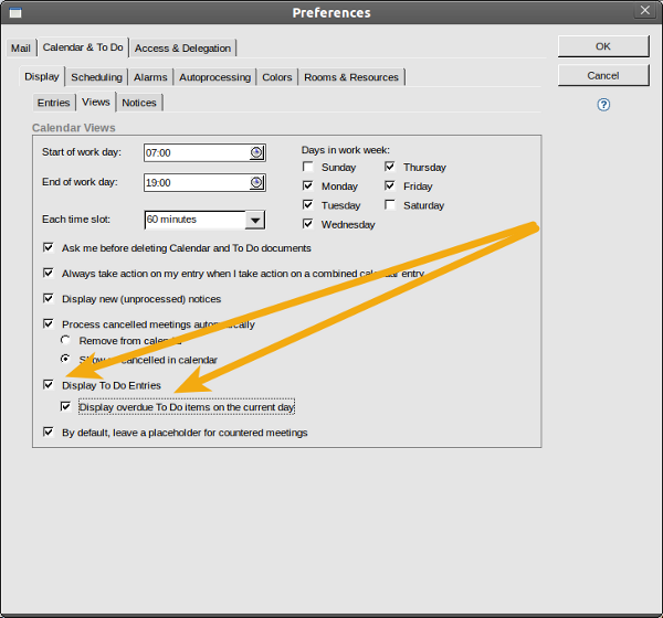 Enable Automatic update of Lotus Notes To Do's Step 2