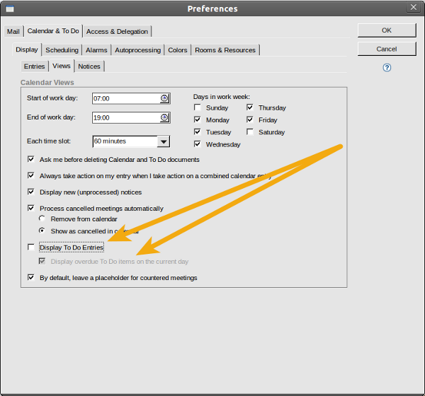 Enable Automatic update of Lotus Notes To Do's Step 3