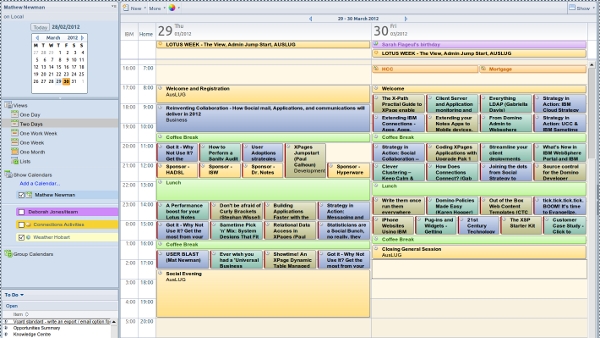 Image:MYTHBUSTING Outlook IS NOT better than Lotus Notes, pt 7: Colour Coded Calendar Entries
